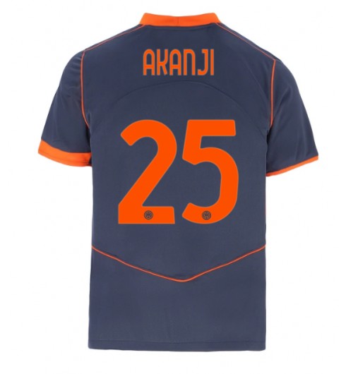 Inter Milan Manuel Akanji #25 Alternativní Dres 2025-26 Krátký Rukáv Inter Milan Manuel Akanji #25 Alternativní Dres 2025-26 Krátký Rukáv